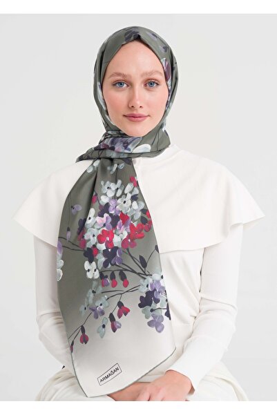 Armağan 7026 Model Twill Silk Shawl - Seria V1