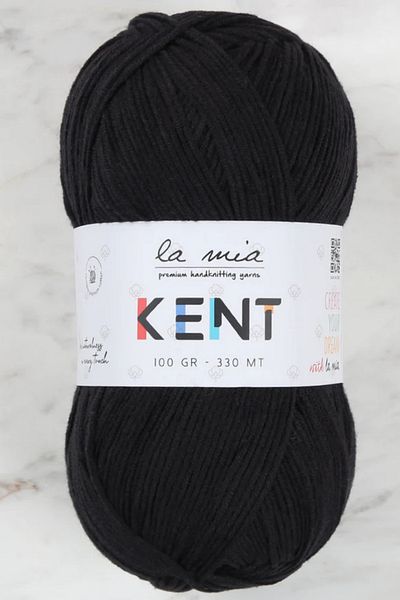 La Mia Yarn La Mia Kent Μαύρο Πλεκτό Σχοινί - L006
