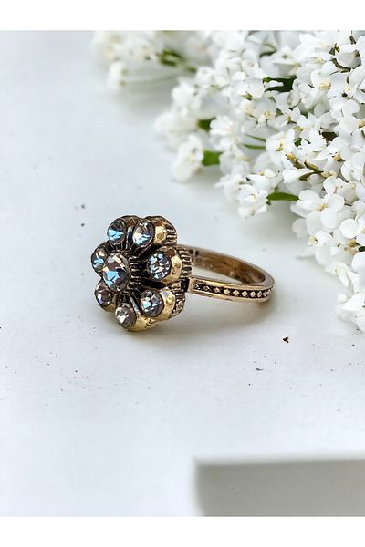 FAYRA ACCESSORIES Diamond Cluster Ring
