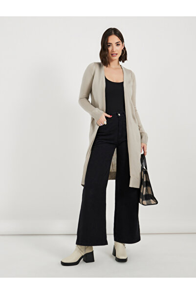 Styli Regular Fit Longline Front Open Cardigan