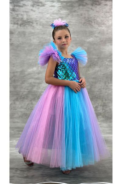 Pumpido Βραδινό φόρεμα με παιδική στολή Mermaid Sequins