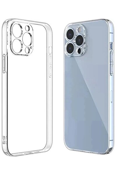 REON İphone 13 Pro Max uyumlu Kılıf Yumuşak Şeffaf Ince Esnek Renksiz Silikon...