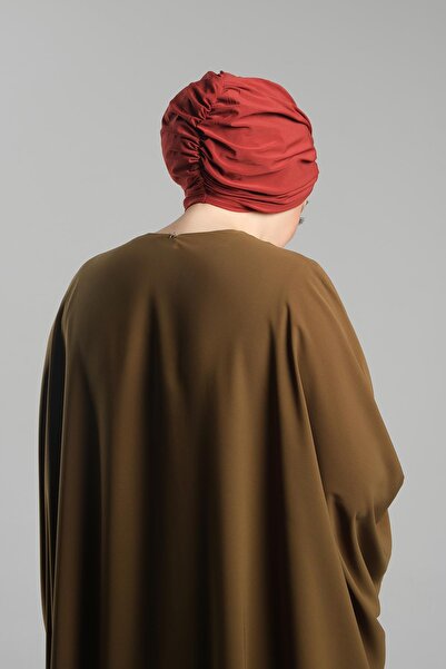 HÜRREM BONE Practical Tile - Ready-Made Snap-On Hijab Sandy Pleated Shabby 2121_05