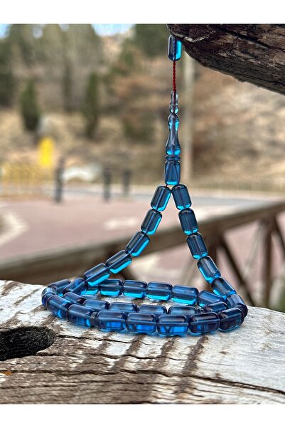 TESBİHSARAYI صندوق خشبي خاص - مسبحة صلاة من العنبر الناري