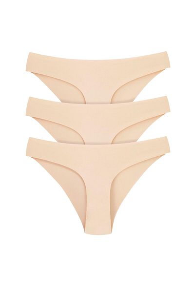 Arma Yıldız Γυναικεία κιλότα χωρίς ραφές Laser Cut 3 Pack - Χρώμα δέρματος