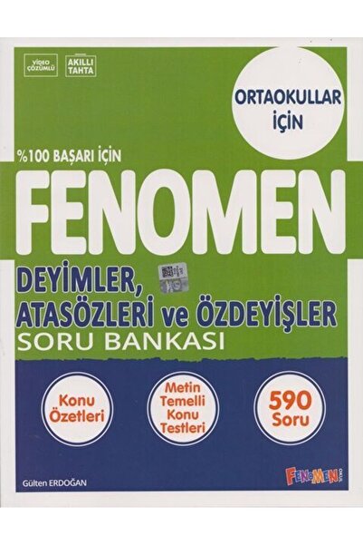 Kurmay Yayınları Fenomen Okul Yayınları 8. Sınıf Deyimler Atasözleri ve Özdey...