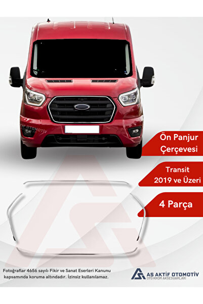 as aktif otomotiv oto krom aksesuarları Transit Van Ön Panjur Çerçevesi (İnce...