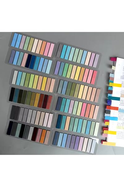 Mansura Pastel Color Post-It Note Paper - 1 Piece, Adhesive Index Sticker