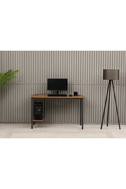 Home Sehpol Bilgisayar Masası Sağ Sol Yönlü PC Kasa Raflı 125X65X75 CM