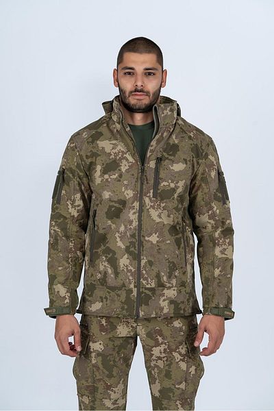 Combat Tactical Palton Softtjell pentru bărbați - Camuflaj, Rezistent la apă, În aer liber - 305