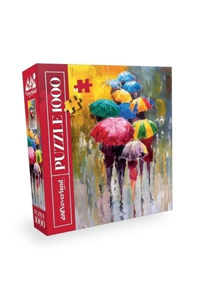 Neverland Puzzle Set of 3 - 1000 Pieces Umbrellas + 230 Pieces Love and Suffering + Puzzle Adhesive