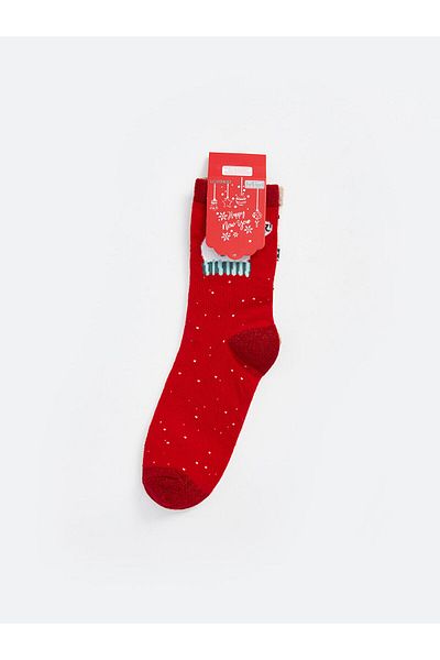 LC Waikiki Lcwk New Year's Themed Girl's Socks 2-Piece