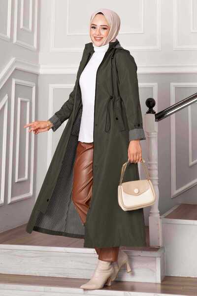 EBRUTESETTÜR Bondit Trench Coat with Tunnel Waistband
