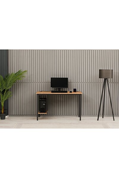 Home Sehpol Bilgisayar Masası Sağ Sol Yönlü PC Kasa Raflı 125X65X75 CM