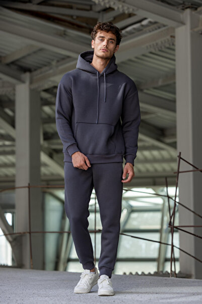 YAKAMEL Ανδρικό Σετ Φόρμας Πλήρους Εφαρμογής από Χοντρό Άνετο Βαμβάκι Ποιότητ...