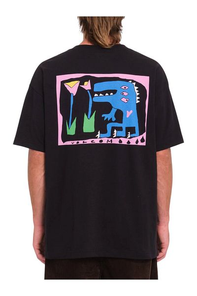 Volcom Arthur Dino Lse Sst Blk T-Shirt