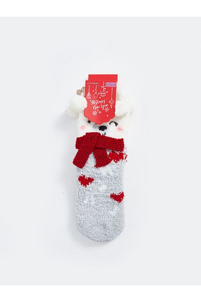 LC Waikiki Lcwk Embroidered Girl's Home Socks
