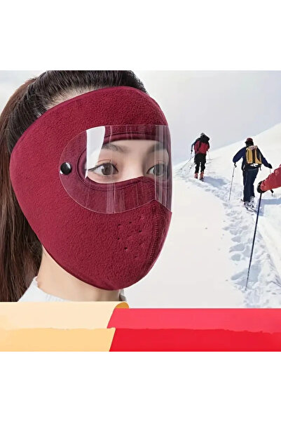 MOTOANL Motosiklet Bisiklet ve Kayak İçin Uygun Maske Göz ve Yüz Rüzgar Korum...