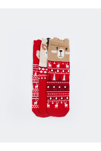 LC Waikiki LCW Kids New Year Themed Girl's Socks 3-Piece