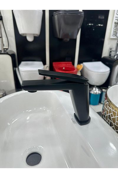 FLEKO Brass Matte Black Sink Faucet - Mustang-c120