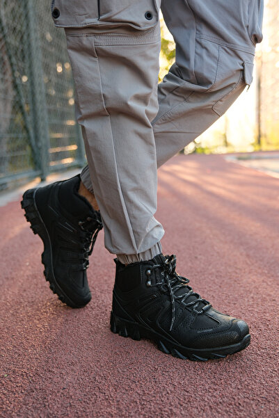 Riccon Ανδρικές μπότες πεζοπορίας Eregnaer00121680 Μαύρο Μαύρο