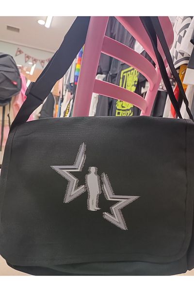 Köstebek Messenger Bag with Star Print
