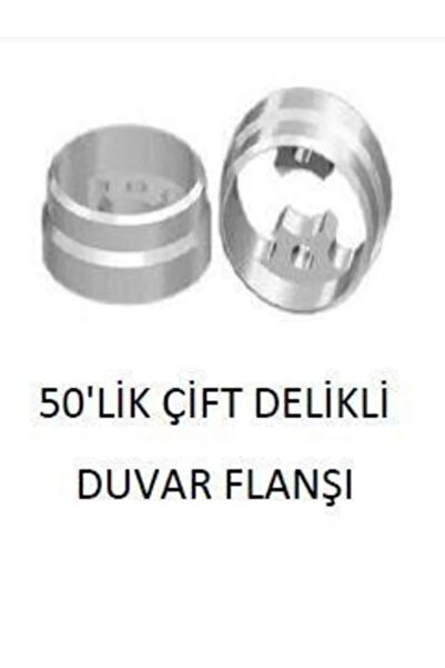 shop 50’lik Çift Delikli Duvar Flanşı Alüminyum Küpeşte Korkuluk Aksesuarı 2 ...