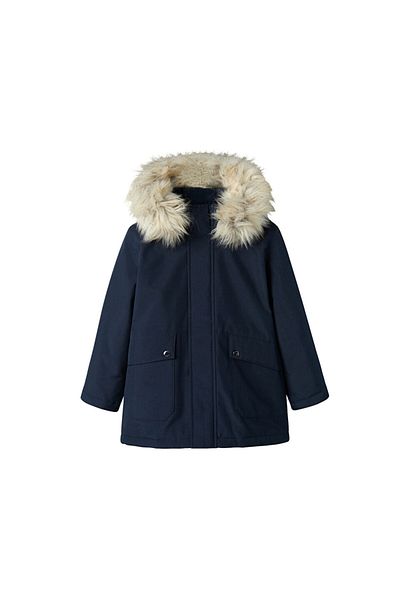 Name it Nkmillo Kids Parka - Long Fo Noos, Casual Coat, Dark-Sapphire Navy