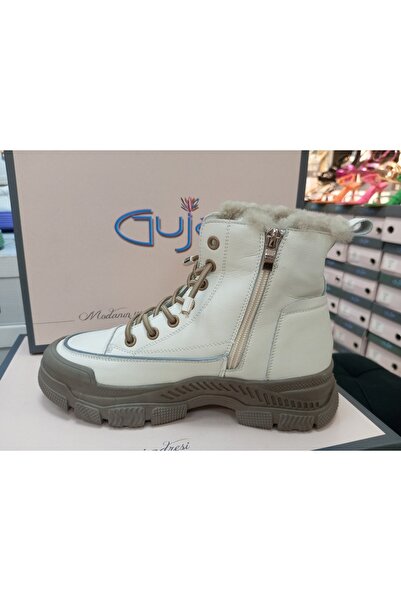 Guja 22k310-16 bej içi kürklü kadın sneaker bot