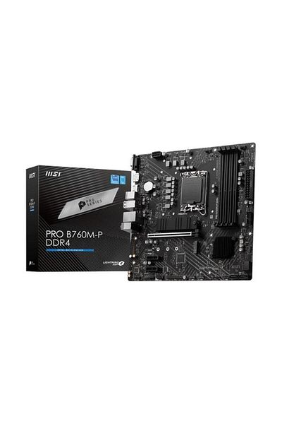 MSI Pro B760m-p Ddr4 Hdmi Dp Pcıe 16x V4.0 1700p Matx