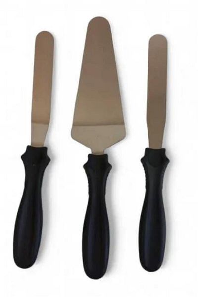 3B Trend 3-Piece Oblique Ergonomic Non-Slip Handle Spatula Set