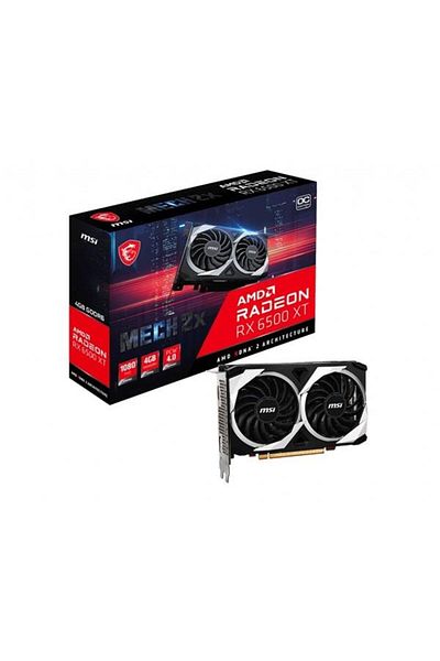 MSI Rx6500Xt 4Gb Mech - 2X 4g Oc Gddr6 64Bit HDMI Dp Pcie 16X V4.0
