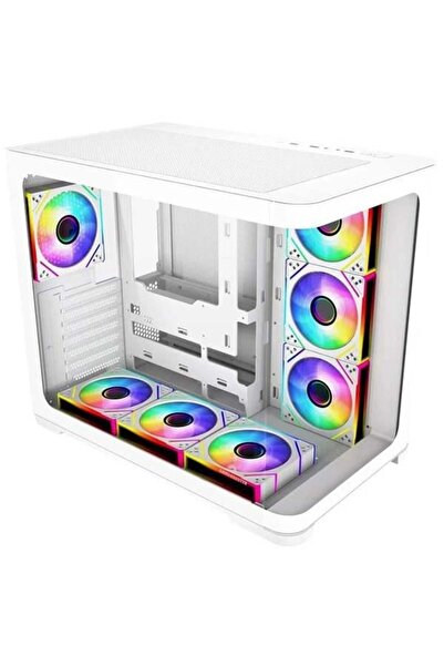 GAMEBOOSTER GB-G2851BW SEA WIEW 7-RGB FANLI GAMING MID-TOWER PC KASASI BEYAZ