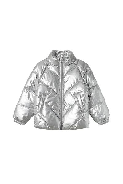Name it Nkfmisty Kids Puffer - Kids Casual Coat 13233969 -Silver Gray