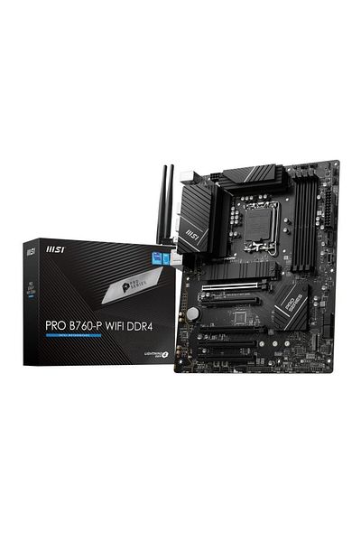 MSI MSI PRO B760-P WIFI DDR4 Intel B760 Socket 1700 DDR4 5333(OC)MHz ATX Gaming Motherboard