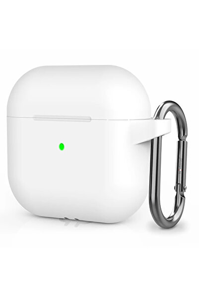 NovStrap Kulaklık Kılıfı Apple AirPods 4. Nesil İle Uyumlu Kılıf Toz Tıpalı Yumuşak Liquid Silikon