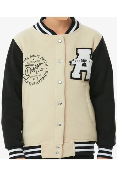 İrem Çocuk Giyim Erkek Çocuk /Kız Çocuk Önü Yazı A Nakışlı Sırtı 001 Rakam De...