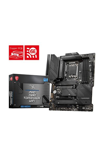 MSI Mag Z690 Tomahawk Wifi Socket 1700 Ddr5 6400(Oc) Pci-E Gen 5 M.2 Wi-Fi6 Atx Motherboard