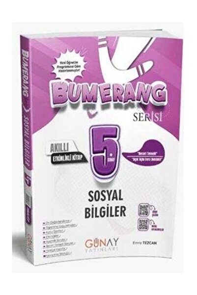 Günay Yayınları Günay Yayınları 5. Sınıf Bumerang Sosyal Bilgiler Etkinlikli Akıllı Defter