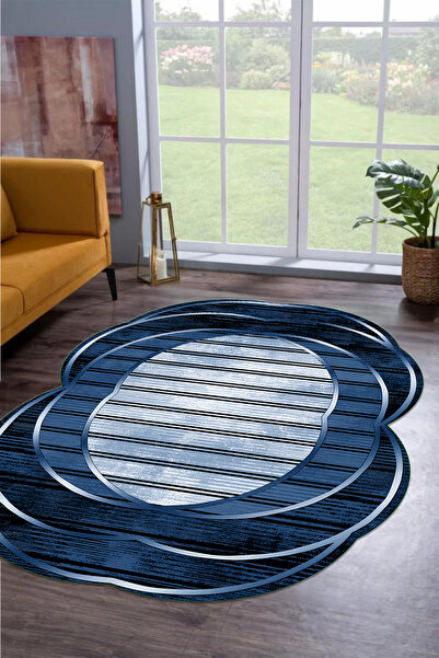 Viyana Home Dijital Baskılı Kaymaz Taban Yıkanabilir Lazer Kesim Yolluk Salon...