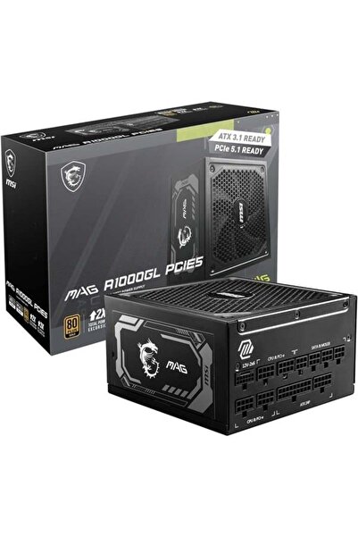 MSI 1000W 80+ GOLD MAG A1000GL PCIE 5.1 TAM MODÜLER POWER SUPPLY