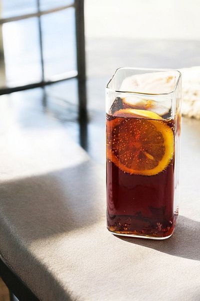 Mirilliahome Rectangular Glass Cup Set - 2-Piece Soft Drink Cup -