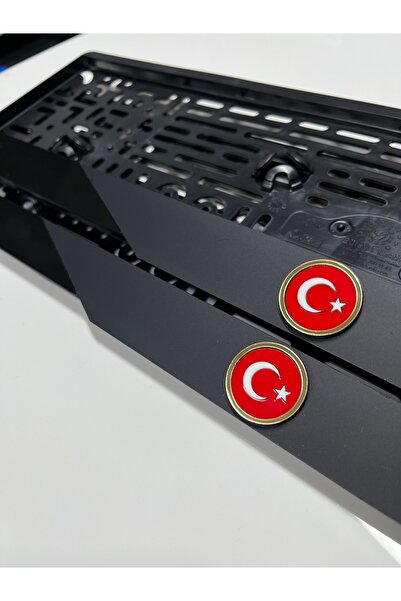 Barcode Works TÜRK BAYRAKLI MAT MODEL TAKMATİK PLAKALIK PLEKSİ