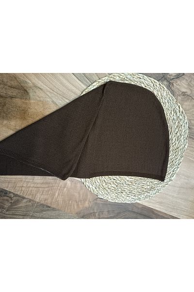 Blotch Bitter Coffee Color Different Style Plug-In Knitwear Balaklava Modern and Stylish Hijab Beanie