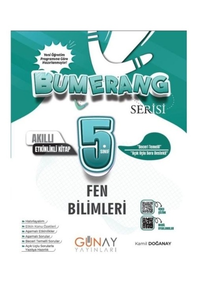 Günay Yayınları Günay Yayınları 5. Sınıf Bumerang Fen Bilimleri Akıllı Etkinl...