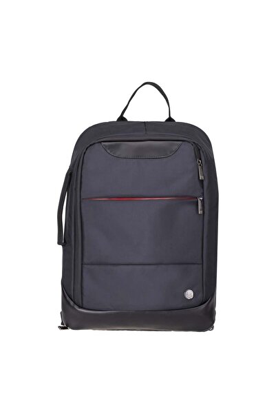 PLM Neptun Black 15.6" Navy Blue Notebook Backpack