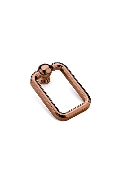 dolaylaryapimarket Dym Rectangular Handle Copper Button Kitchen Cloakroom Furniture Handle