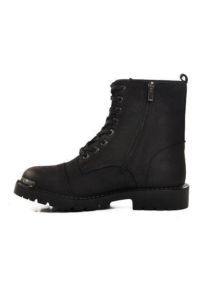 Hammer Jack 102 17600 Μαύρες ανδρικές μπότες Nubuck από γνήσιο δέρμα