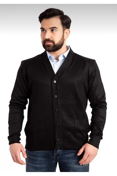 MERY FASHİON Ανδρική εποχιακή λεπτή πλεκτή ζακέτα Dad