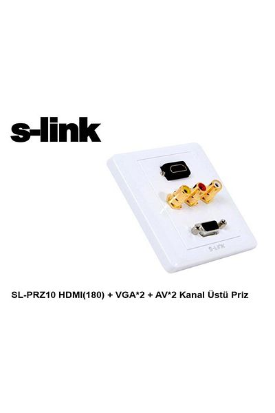 S-LINK Sl-Prz10 Hdmi(180) Vga-2 Av-2 Channel Top Socket